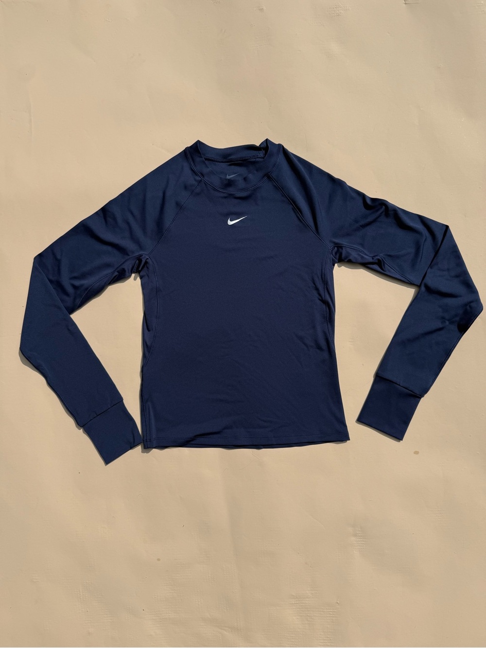 Nike Women’s Dri-FIT Long Sleeve Training Top Navy Blue S NWT